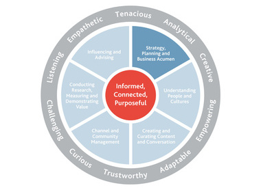 Profession Map Image highlighting the Strategy, Planning and Business Acumen section