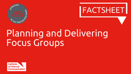 Planning and Delivering Focus Groups
