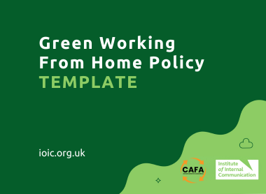 Green working from home policy template