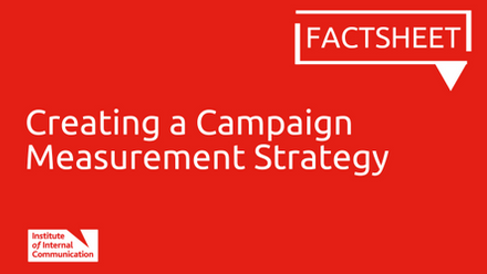 Creating a Campaign Measurement Strategy Factsheet
