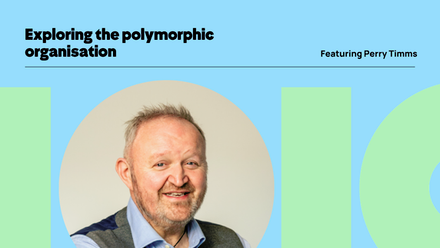 Podcast graphic featuring Perry Timms. 